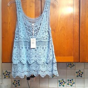 Noelle Crochet  Sleeveless Top....NWT